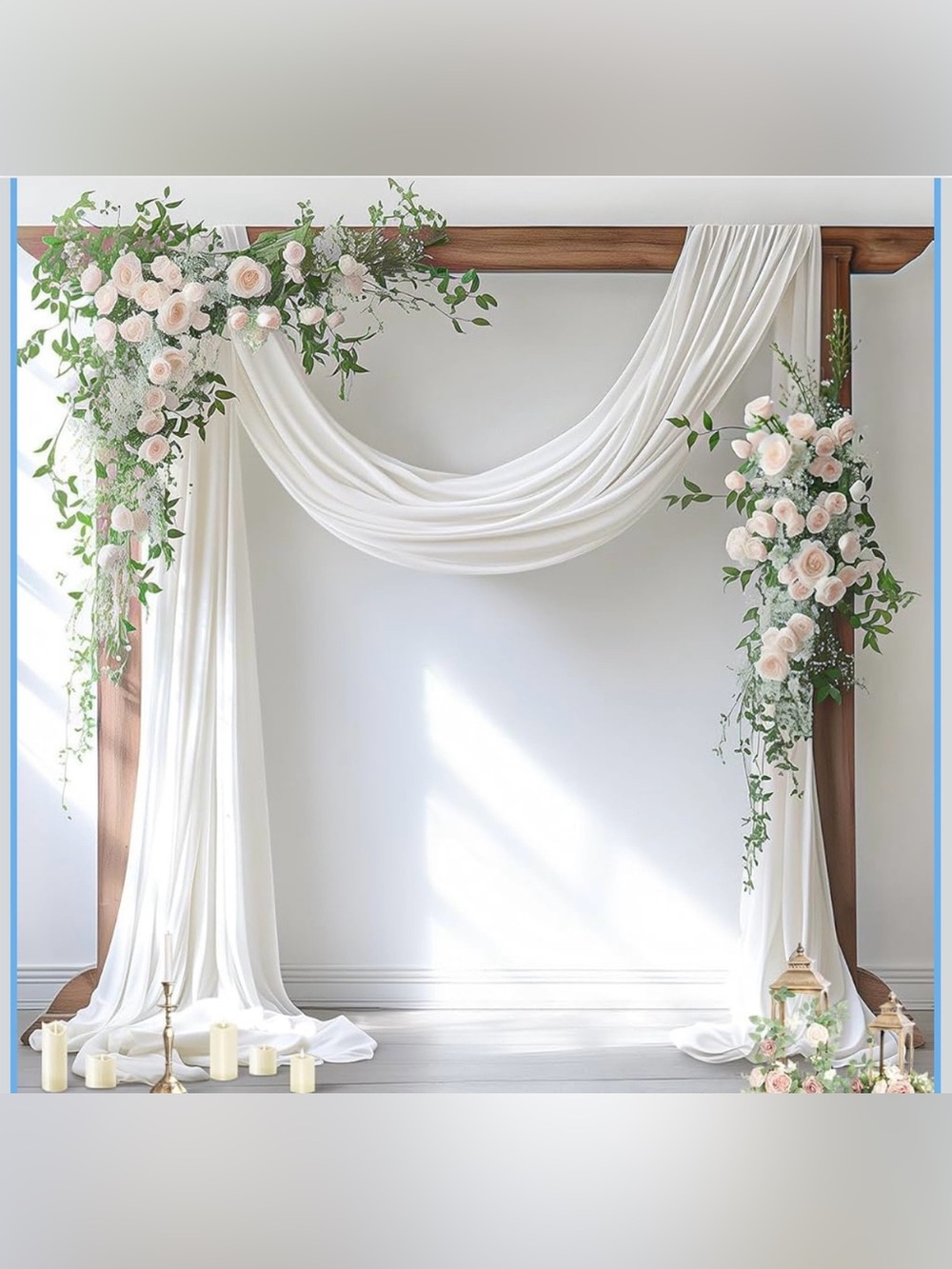Sheer Chiffon Arch Draping Fabric 29”W X 216”L - 2 panels